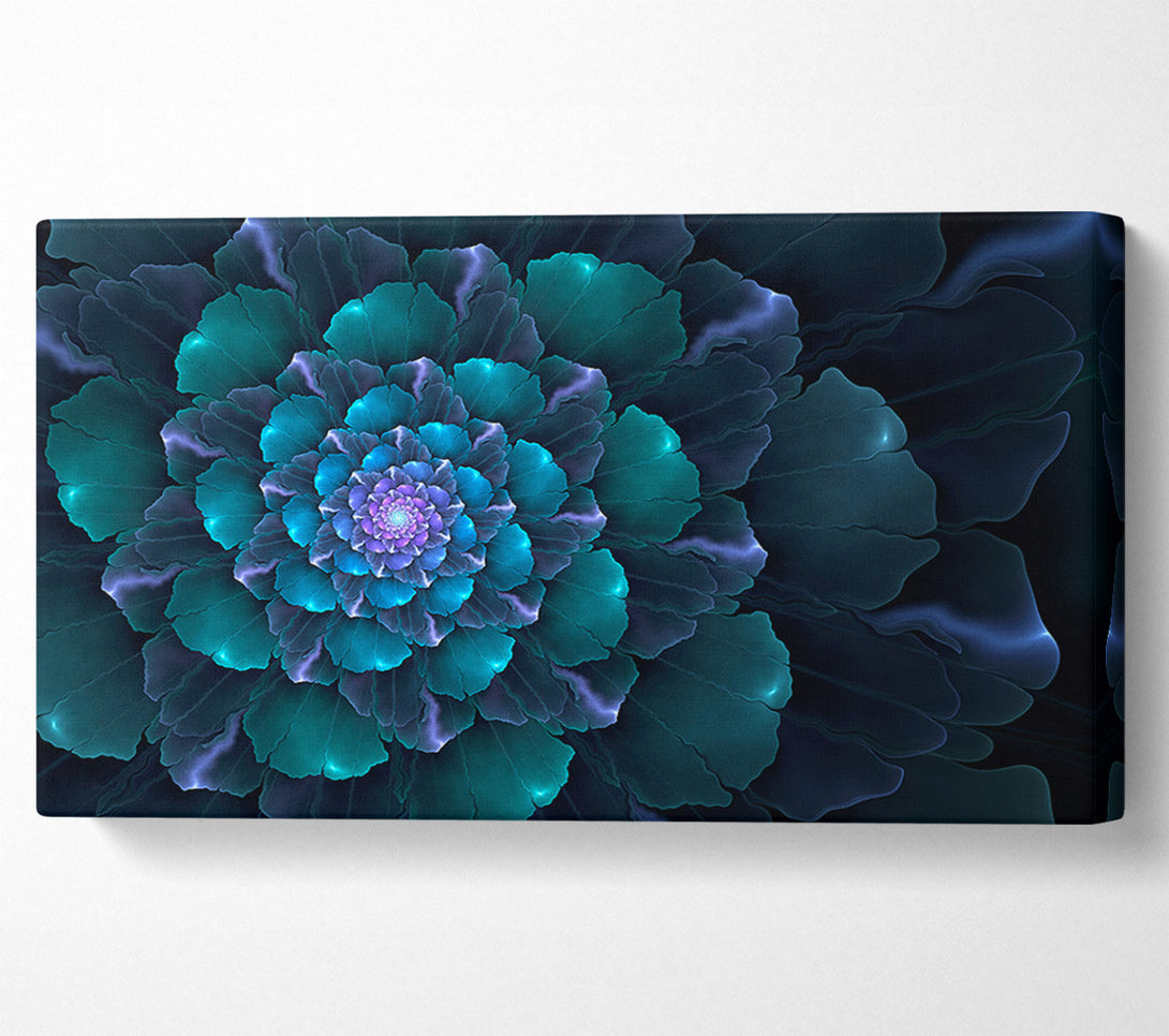  A Canvas Print of Spiral Into The Succulent Cactus Canvas Print