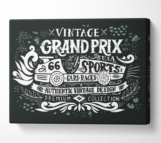 Vintage Grand Prix Type Canvas Wall Art