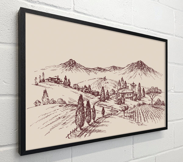 The Sepia Mountain Range