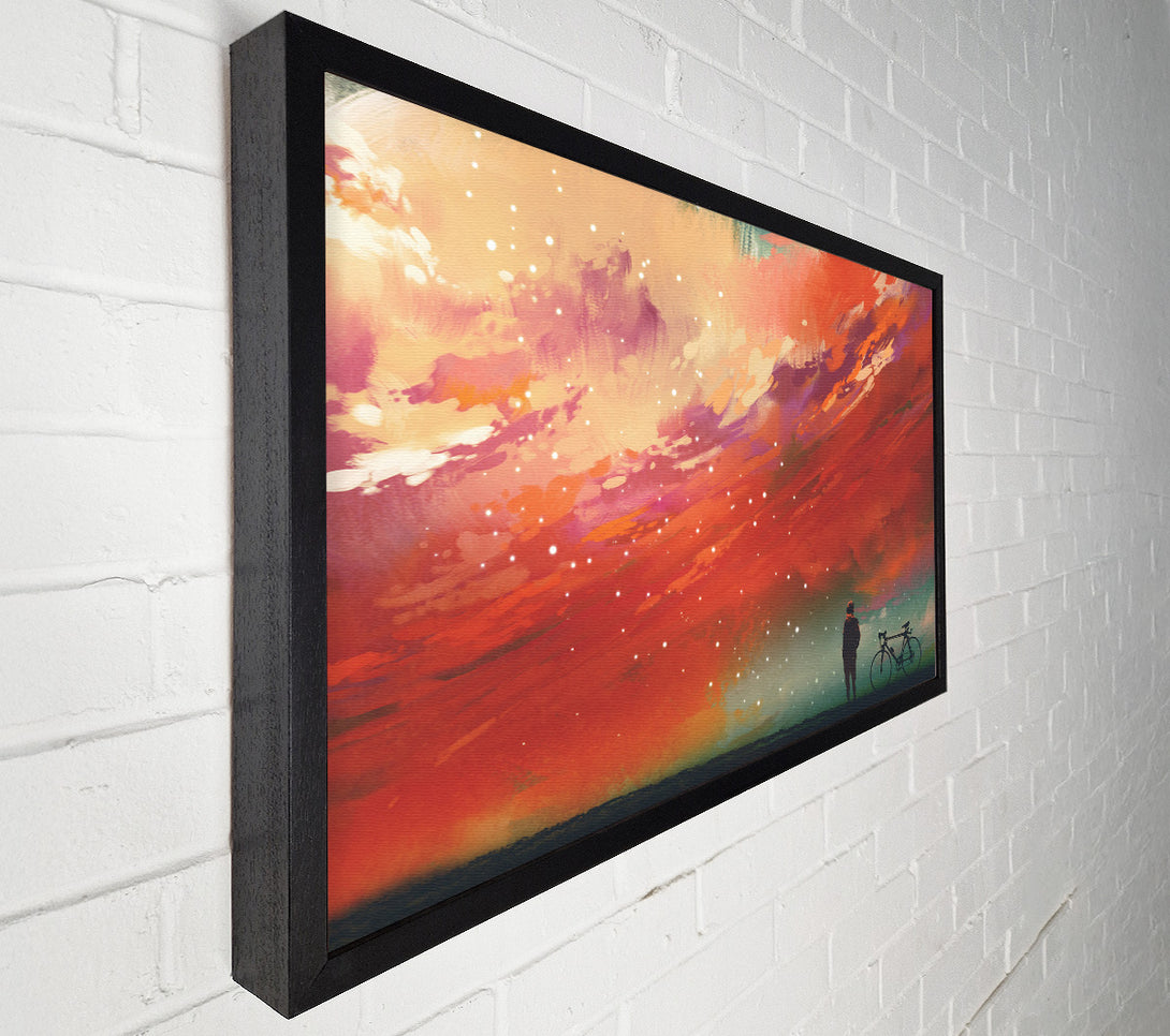  A Canvas Print of The Peach Universe Canvas Wall Art