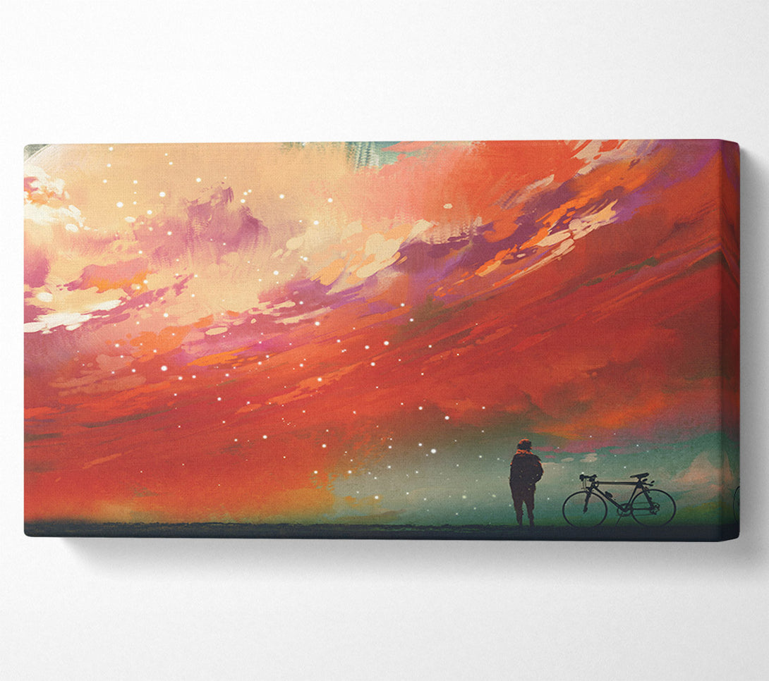  A Canvas Print of The Peach Universe Canvas Wall Art