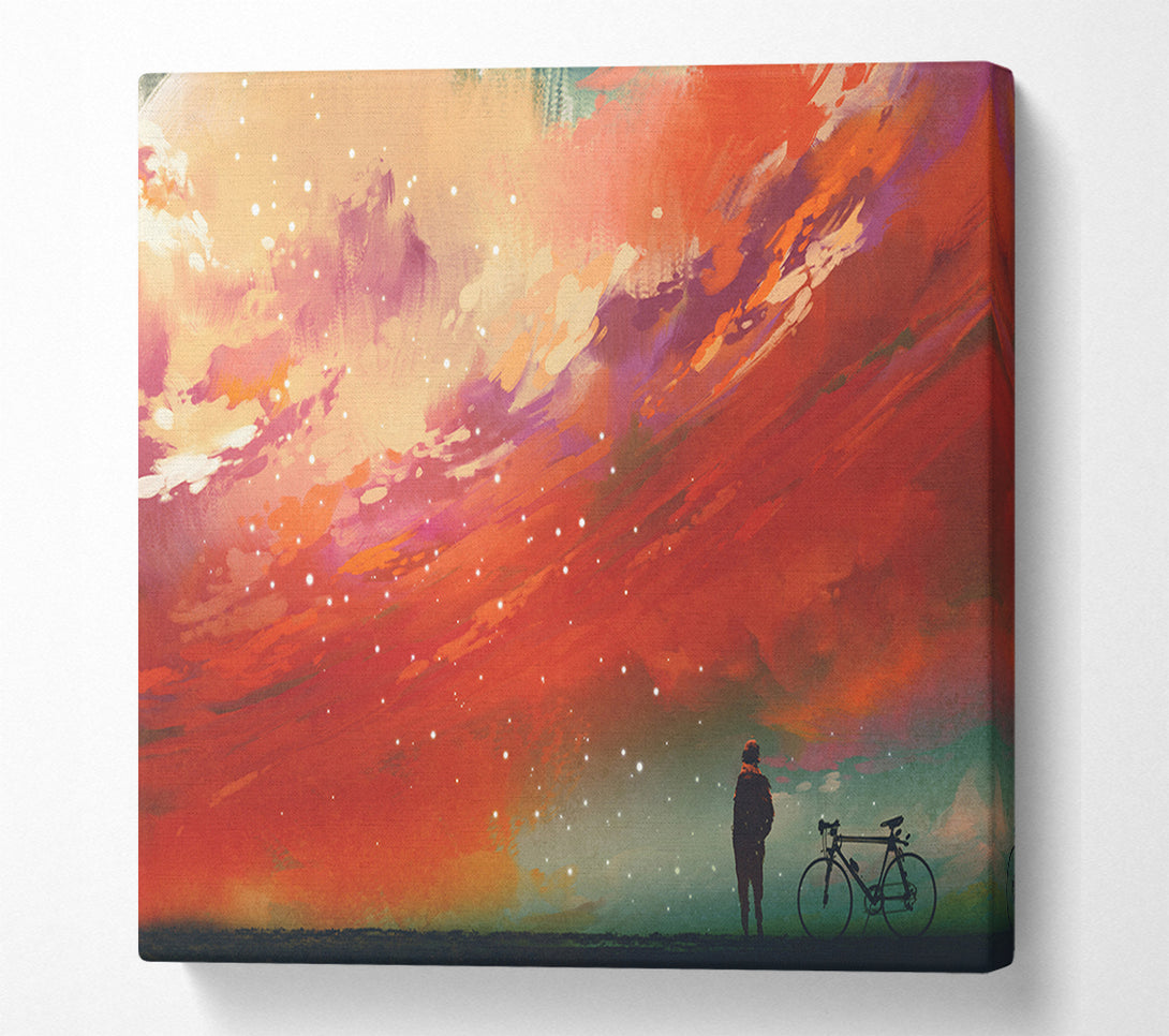  A Canvas Print of The Peach Universe Canvas Wall Art
