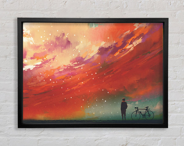 The Peach Universe Framed Print