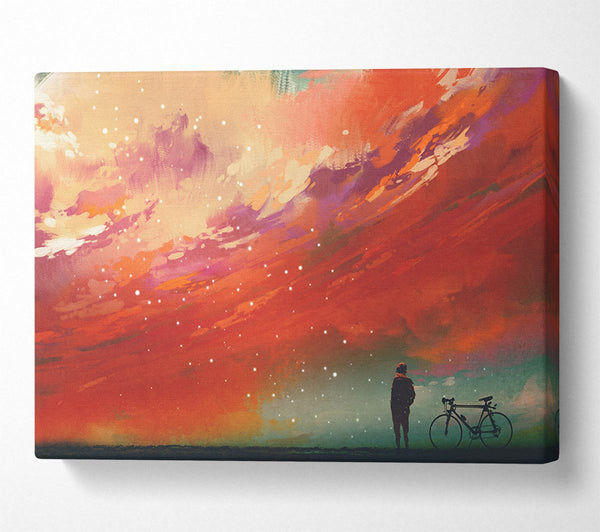  A Canvas Print of The Peach Universe Canvas Wall Art