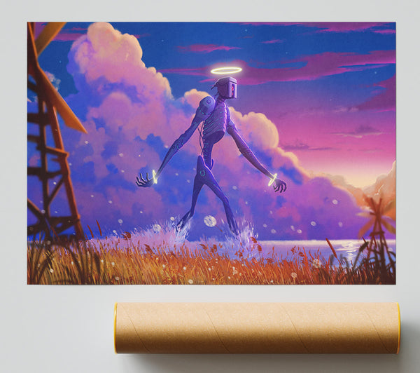 The Robot Halo Giclee Print