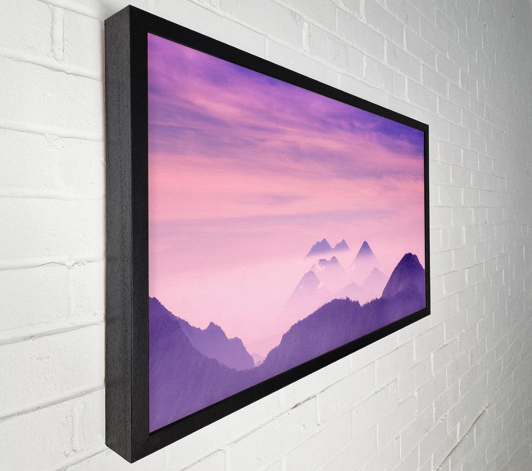  A Canvas Print of Lavender Mountain Top Canvas Print