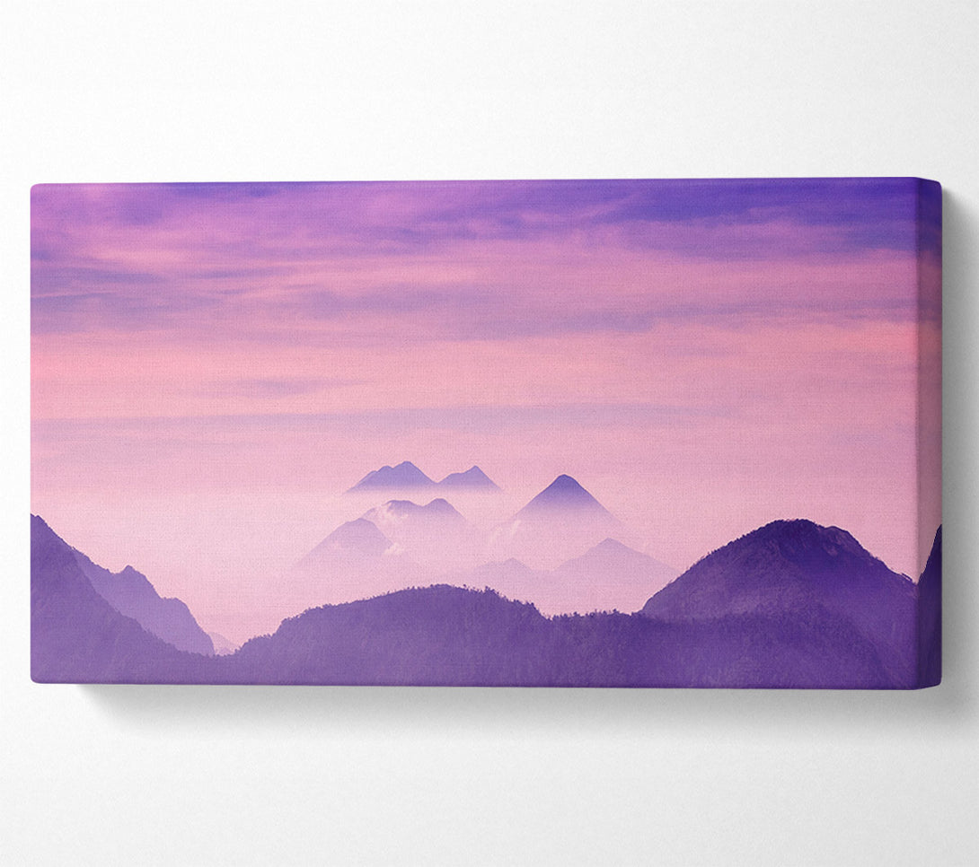  A Canvas Print of Lavender Mountain Top Canvas Print