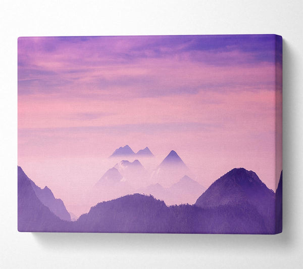  A Canvas Print of Lavender Mountain Top Canvas Print