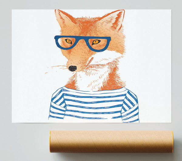 The Nerd Fox Giclee Print