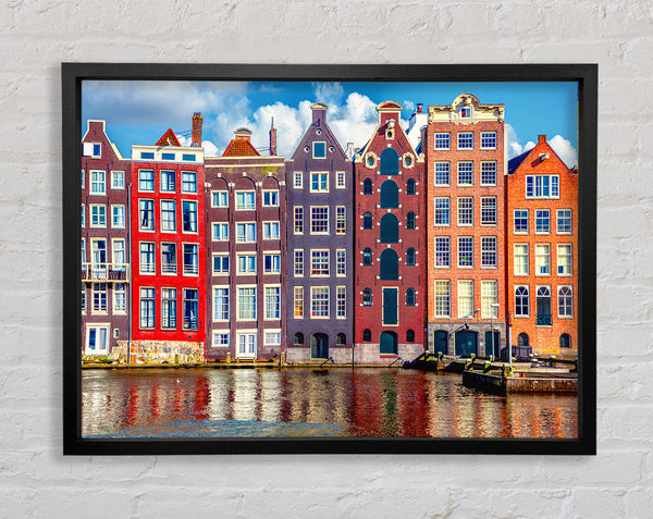 Tightly Packed Houses Framed Print