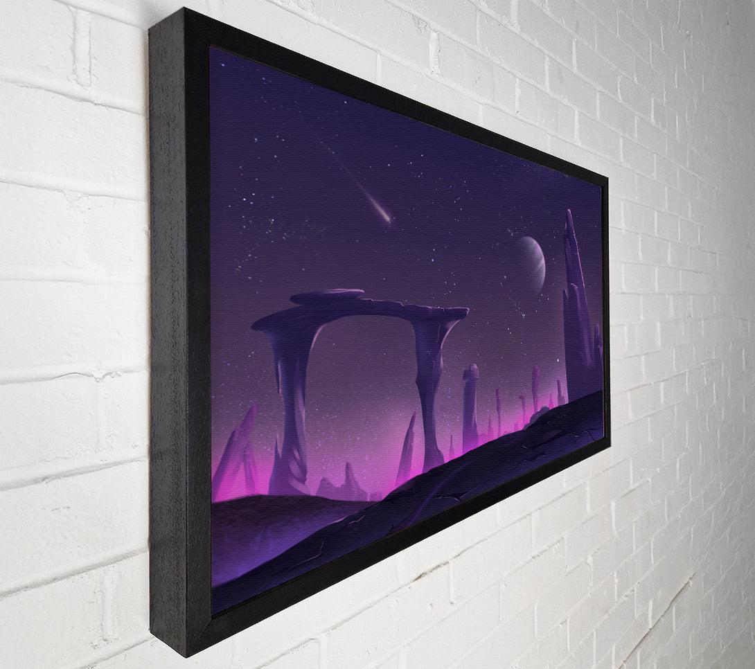  A Canvas Print of The Purple Planet Canvas Wall Art