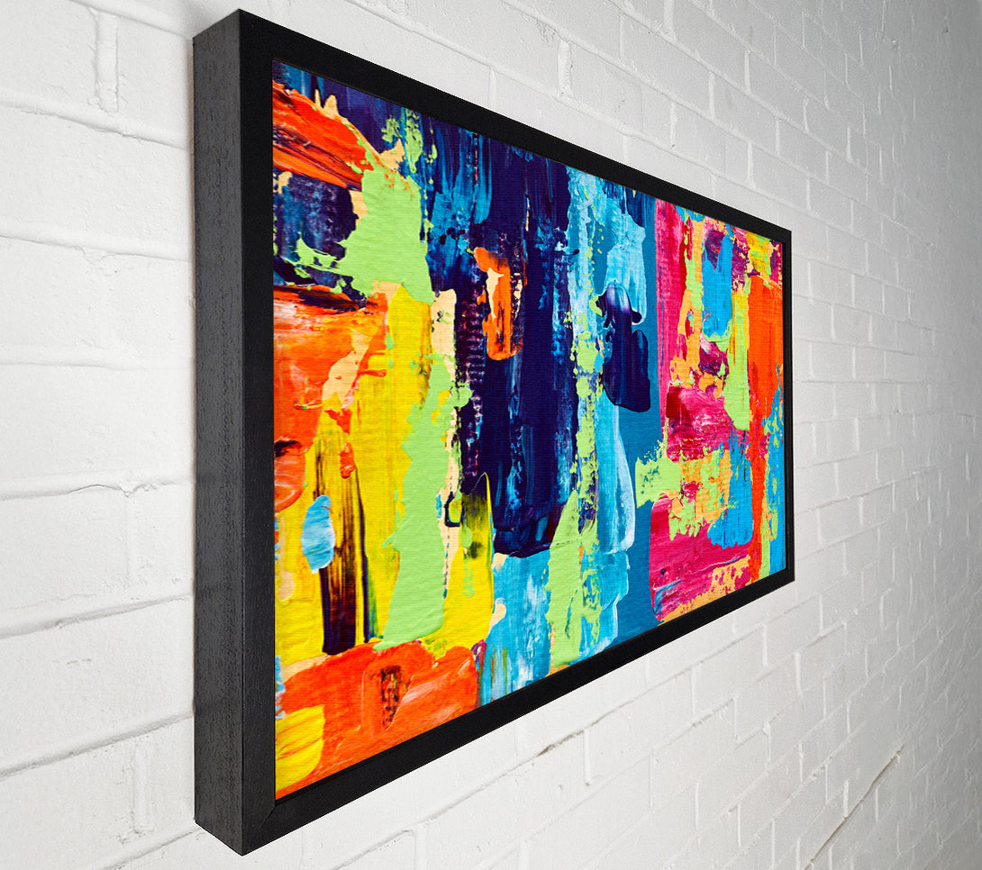  A Canvas Print of Vibrant Patchwork Blobs Canvas Art