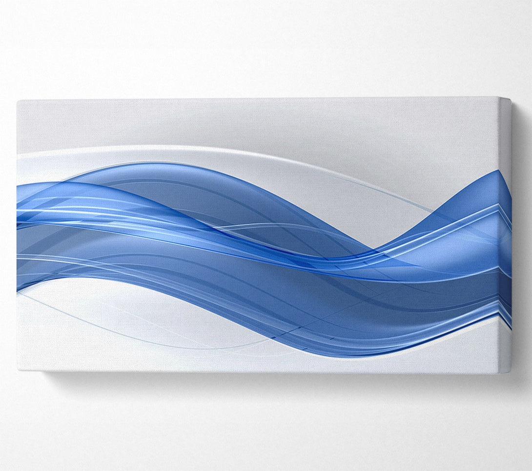  A Canvas Print of The Flow Of Blue Serenity Canvas Print