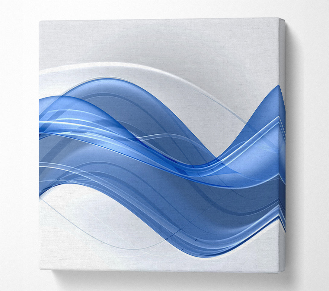  A Canvas Print of The Flow Of Blue Serenity Canvas Print