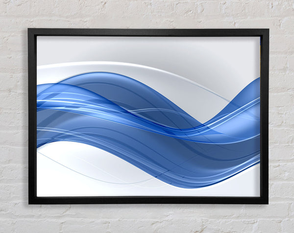 The Flow Of Blue Serenity Framed Print