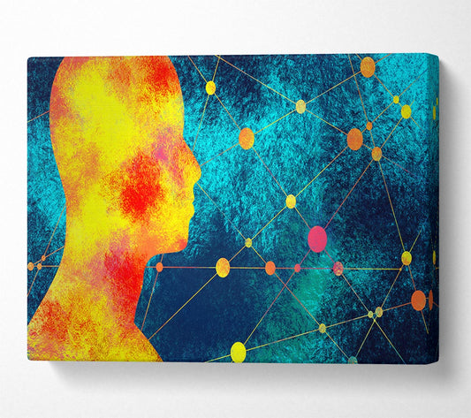 The Orange Mind Canvas Wall Art