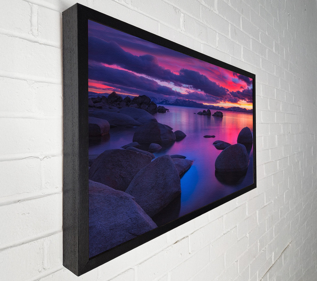  A Canvas Print of Big Round Stones In The Sand Canvas Wall Art
