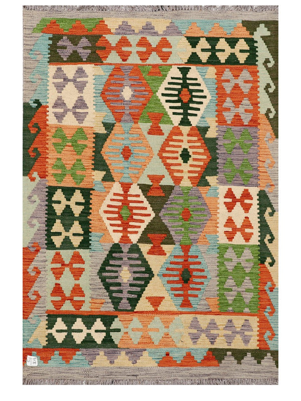 Maimana Afghanistan Kilim Rug - 147 x99 cm