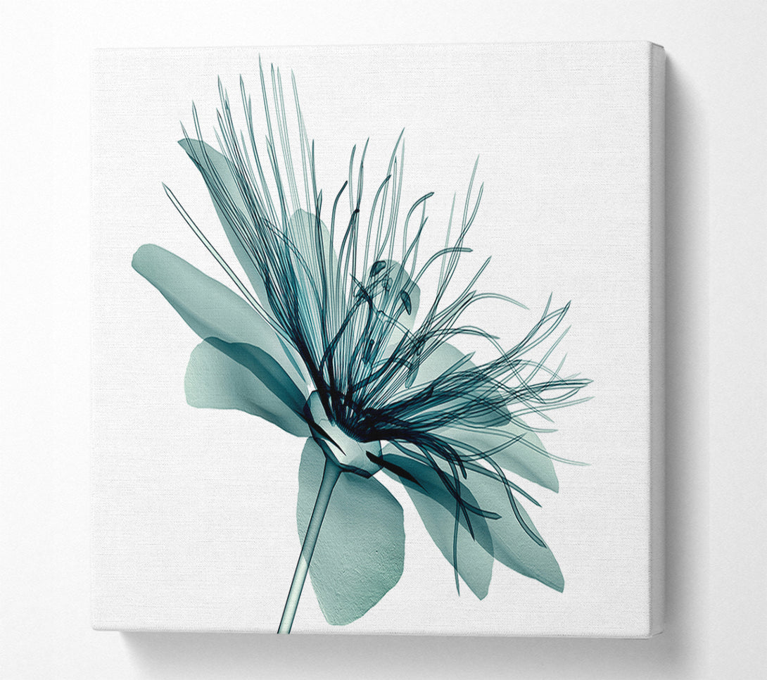  A Canvas Print of Green Flower Opens Canvas Art