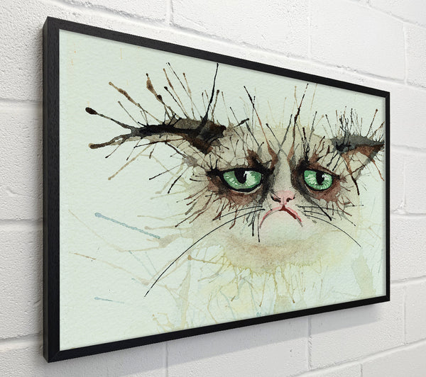 Grumpy Cat Watercolour Splat