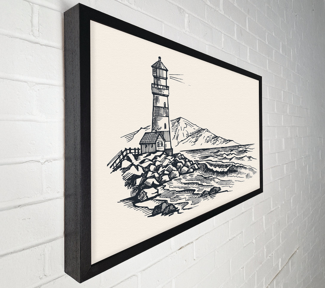  A Canvas Print of The Lighthouse On The Coast Canvas Print