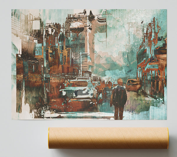 The Lonely Town Fracture Print