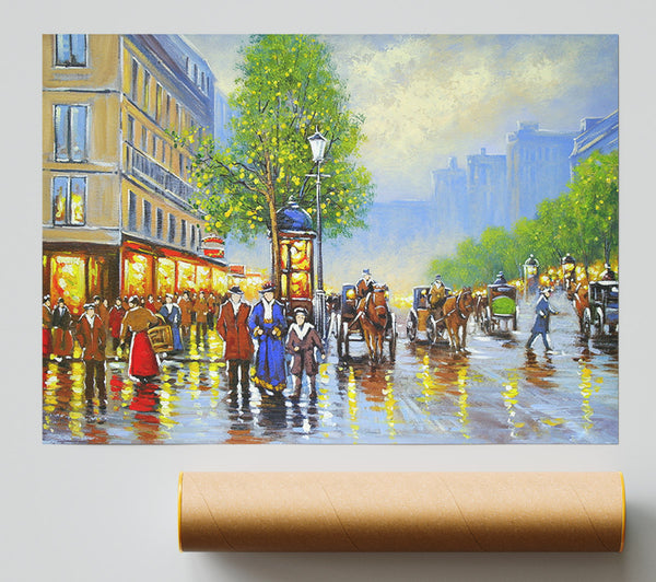 Old Town Reflections Print