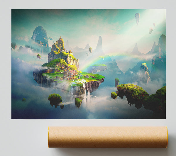 Floating City Paradise Giclee Print