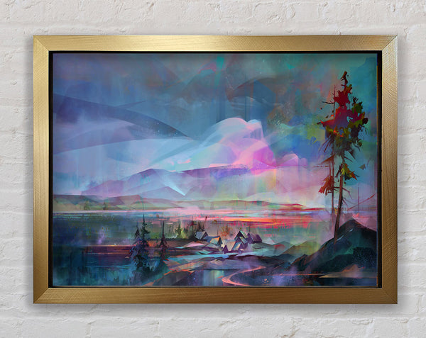 Beyond The Trees Is Bliss Framed Print