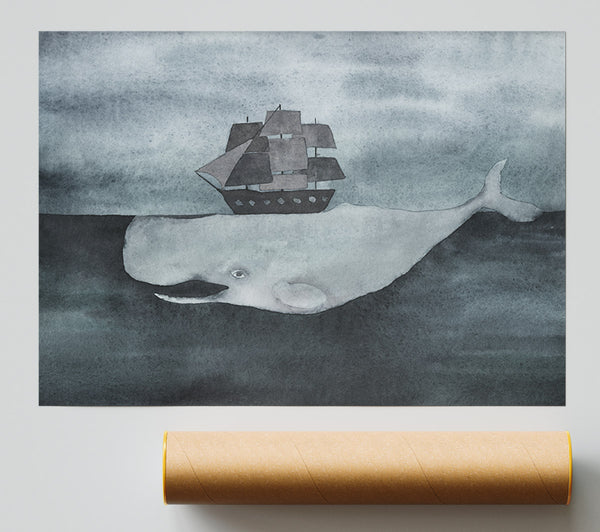 Sail On Moby Dick Print