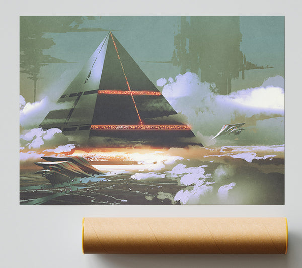 Pyramid From Another Realm Giclee Print