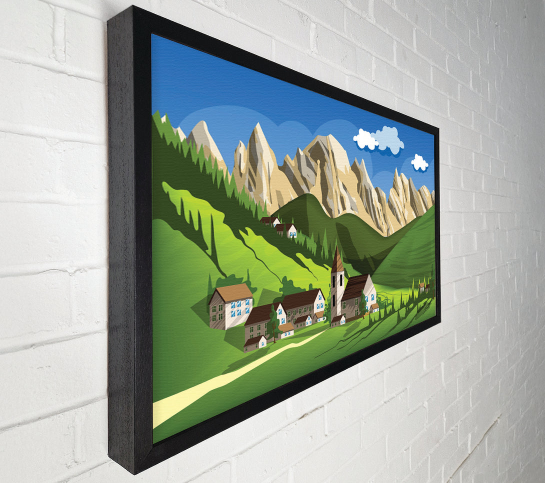  A Canvas Print of Village In Sweden Canvas Art