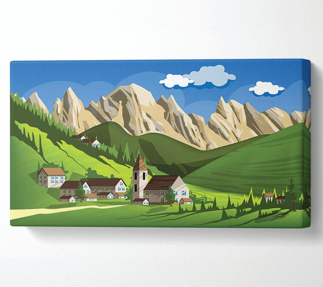  A Canvas Print of Village In Sweden Canvas Art