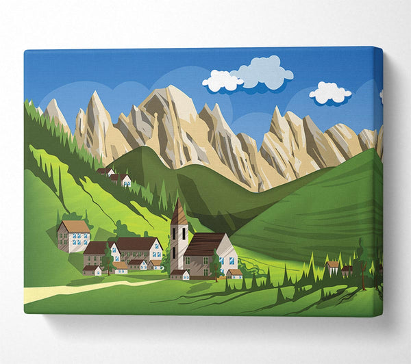  A Canvas Print of Village In Sweden Canvas Art