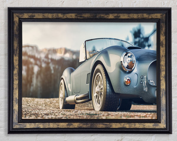Classic Sports Car Stance Framed Print