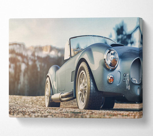Classic Sports Car Stance Canvas Wall Art