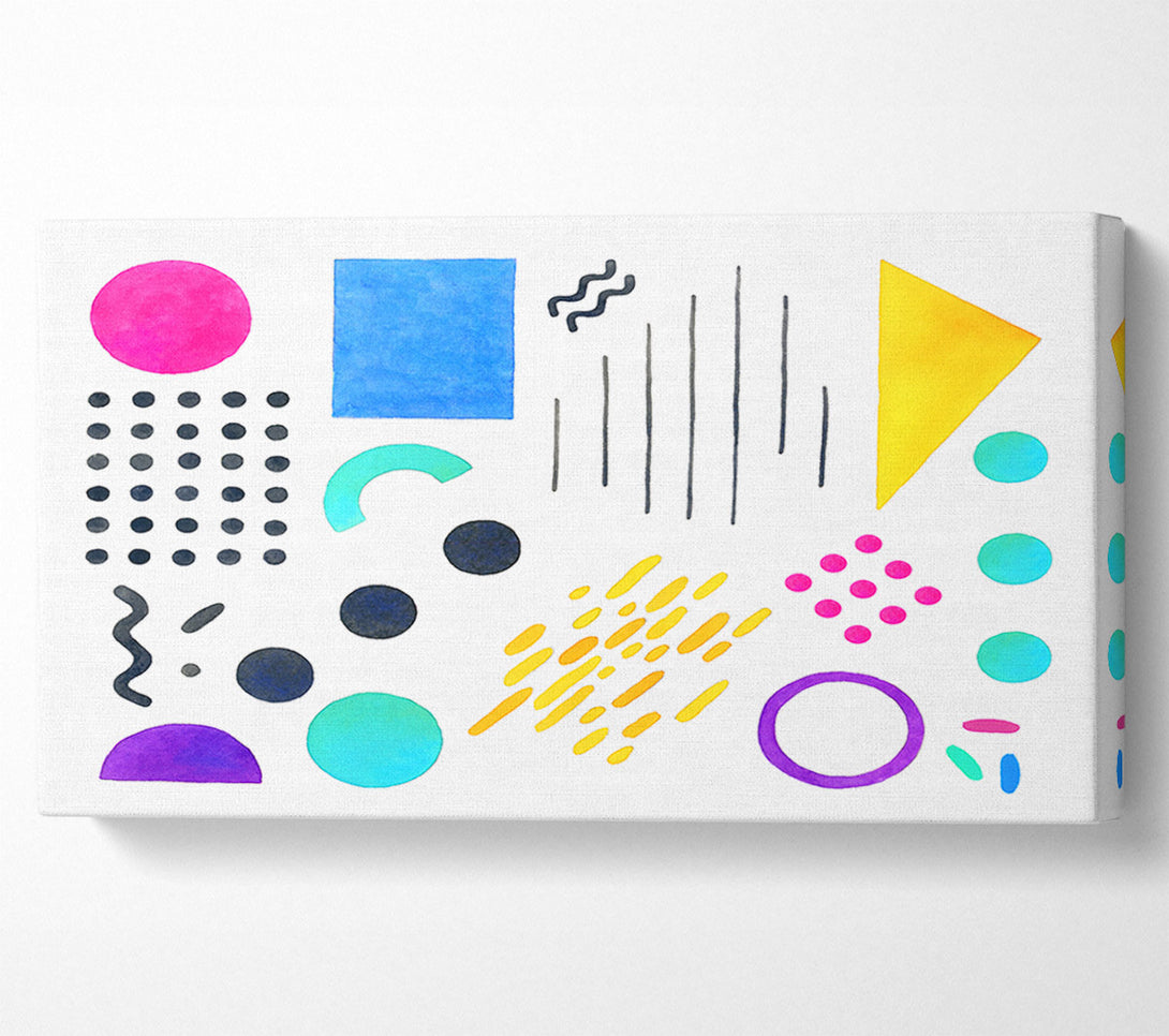  A Canvas Print of Mid Century Visuals Canvas Wall Art