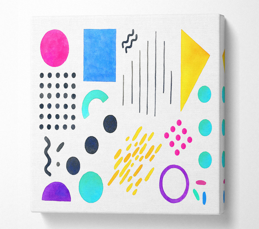  A Canvas Print of Mid Century Visuals Canvas Wall Art