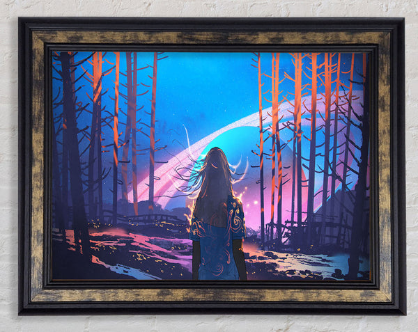 Walking Through The Void Framed Print