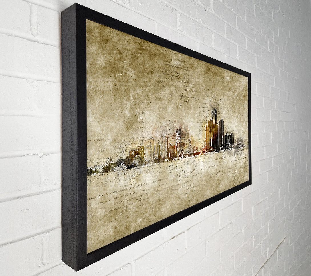  A Canvas Print of Manuscript Sydney Canvas Art