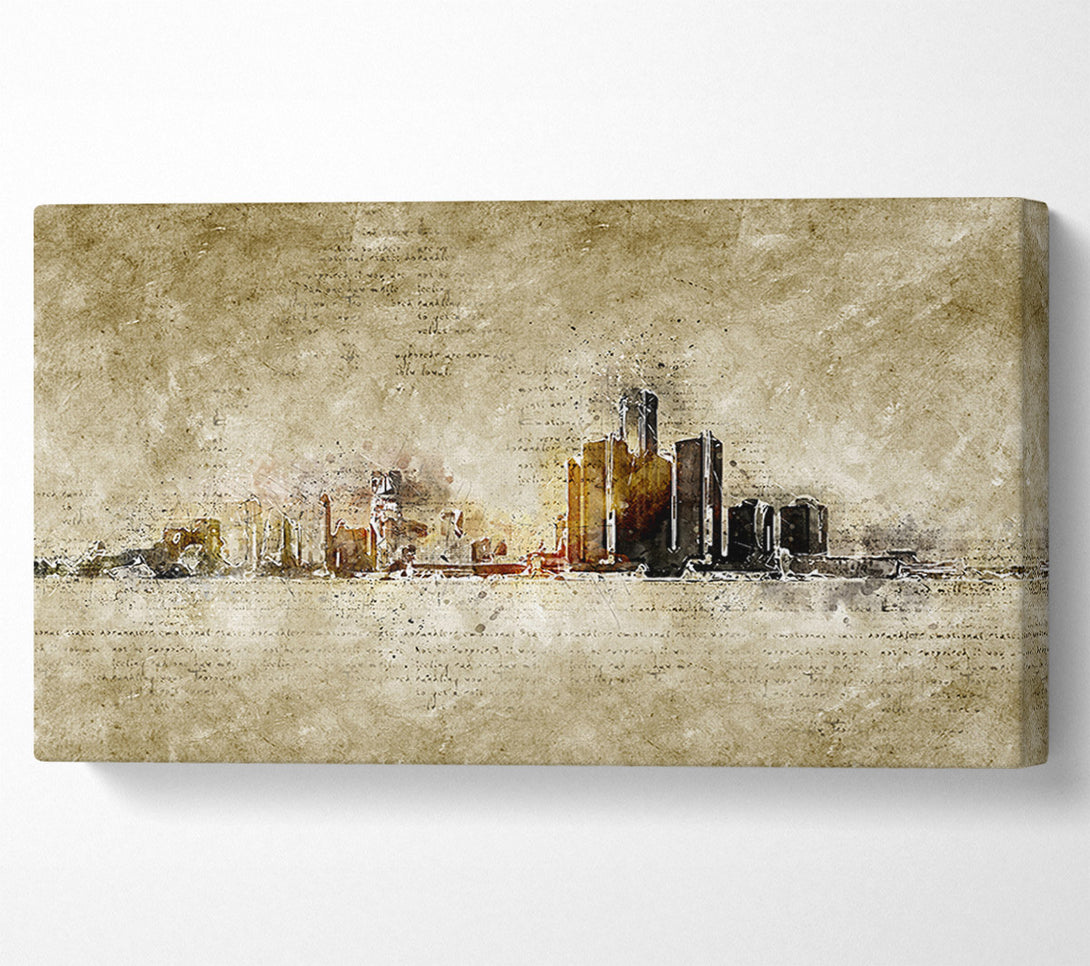  A Canvas Print of Manuscript Sydney Canvas Art