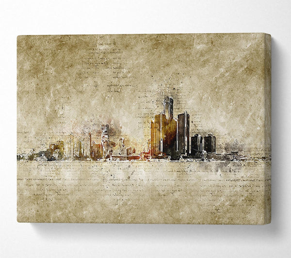  A Canvas Print of Manuscript Sydney Canvas Art