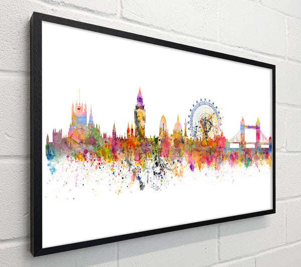 London Skyline Splatter