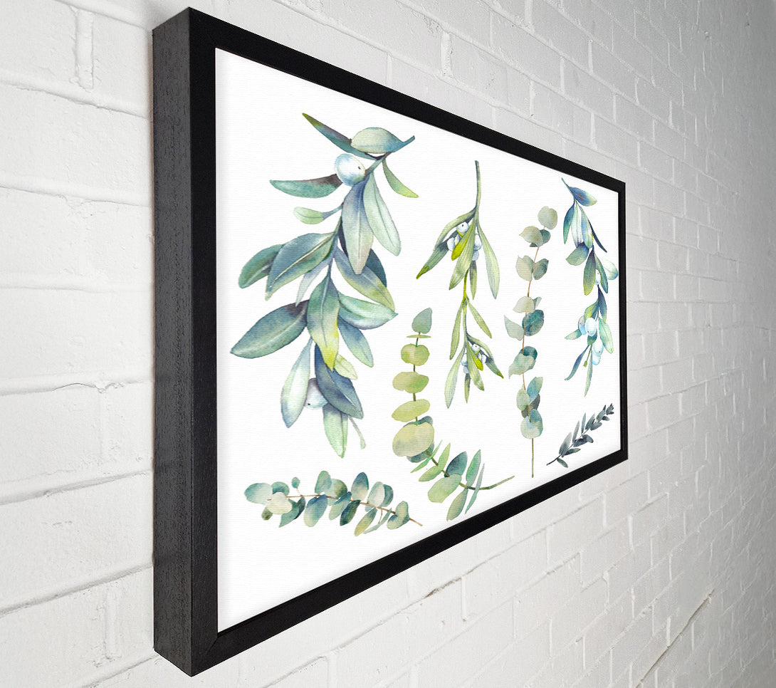  A Canvas Print of Green Foliage Of Nature Canvas Wall Art
