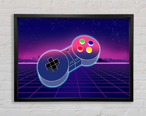 Retro Game Controller Framed Print