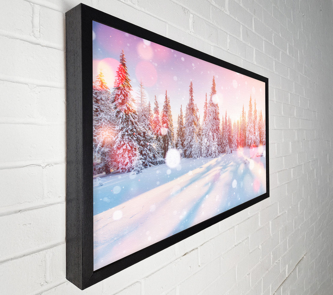  A Canvas Print of Snow Storm Sunlight Canvas Wall Art