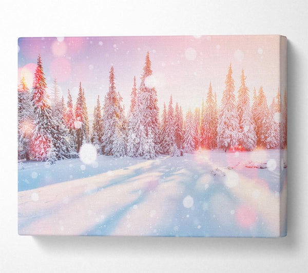  A Canvas Print of Snow Storm Sunlight Canvas Wall Art