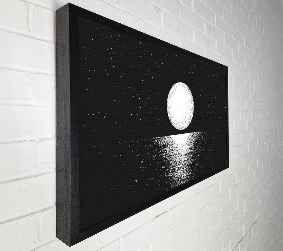  A Canvas Print of Moonlight Over The Sea Canvas Print
