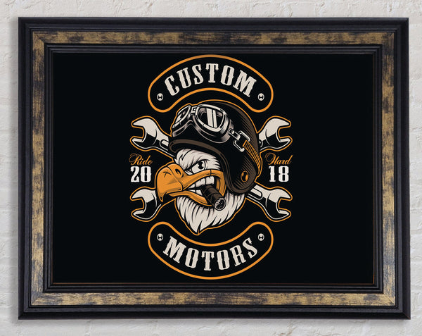 Custom Eagle Motors Framed Print