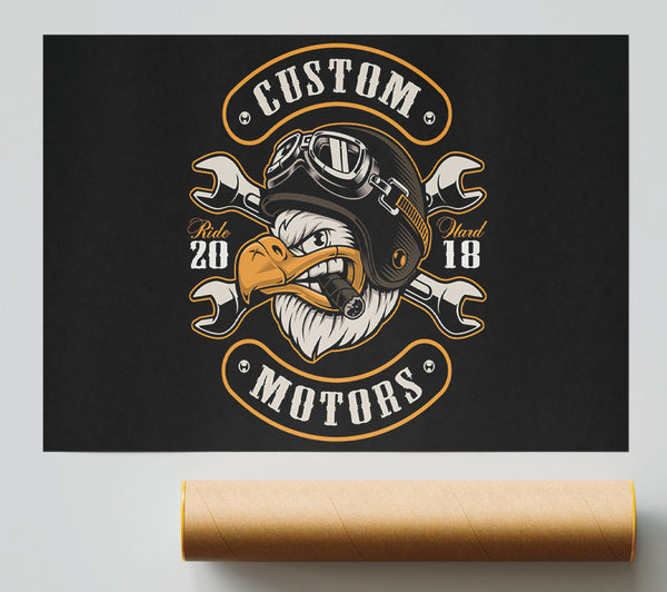 Custom Eagle Motors Poster